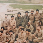 شهید خان آقا محمودی نفر دوم ایستاده از سمت چپ